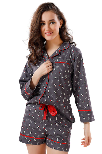 Be My Penqueen Shorts Set