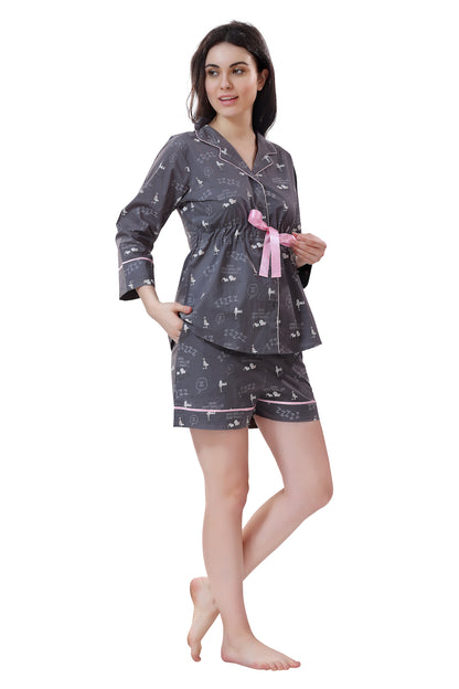 Lets go Peanuts Shorts Set