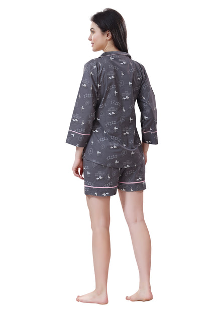 Lets go Peanuts Shorts Set