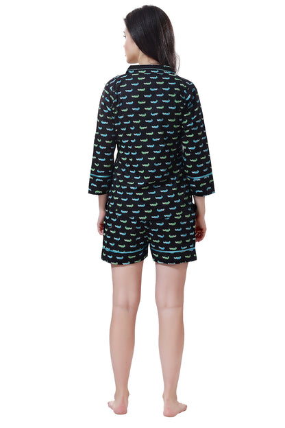 Cute Croco Shorts Set